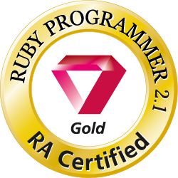 Ruby Association Certified Ruby Programmer Gold